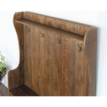 Concord Mudroom Bench in Bleached Pine