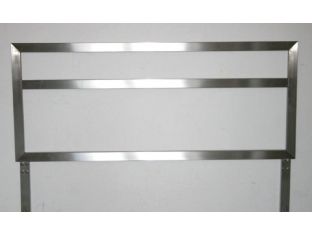 Brushed Metal Queen Headboard