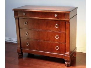 Cherry and Walnut Burl Hall Chest