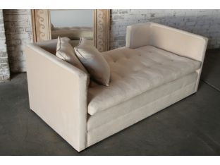 Contemporary Blonde Velvet Day Bed