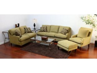 Fern Green Contemporay Ottoman
