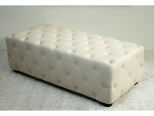 Addison Rectangle Ottoman-Summer Linen