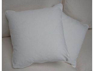 White Woven Pillow
