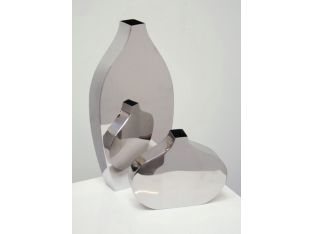 Large Polished Stainless Steel Vase
