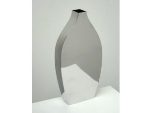 Large Polished Stainless Steel Vase