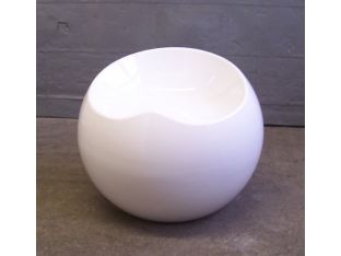 White High Gloss Lounge Stool