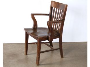 Vintage Slatback Armchair
