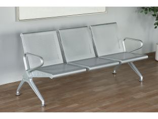 Perforated Stainless Steel Waiting Room Bench