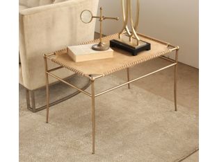 Steel and Hide Bench