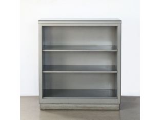Grey Metal Steelcase Bookcase