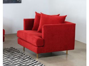 Lexy Chair In Sangria Velvet
