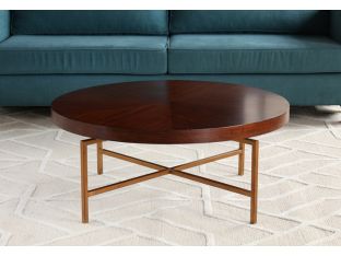 Mitchell Gold Van Dyke Round Cocktail Table
