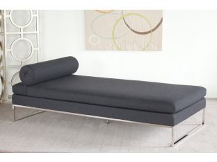 Gray Day Bed with Bolster