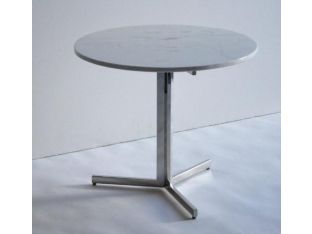 Mitchell Gold Emilio Round Side Table with White Marble Top