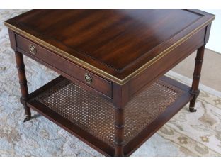 Mahogany Wood Side Table, Circa 1960