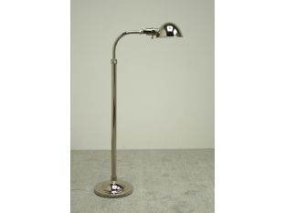 Chrome Adjustable Pharmacy Floor Lamp