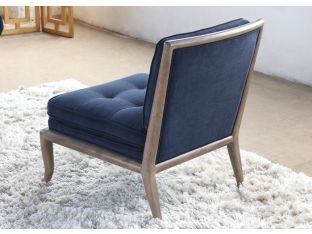 Victoria Slipper Chair in Navy