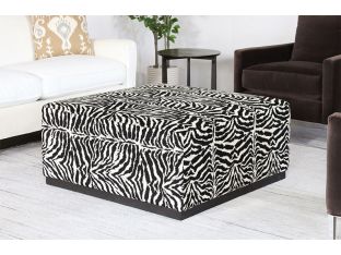 Large Zebra Ottoman 