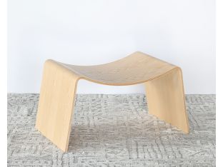 Modern Blonde Ash Bentwood Stool 