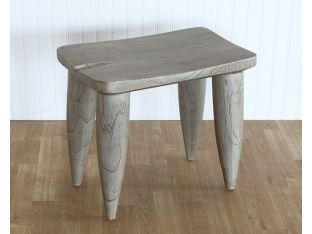 Weathered Grey Teak Outdoor Stool